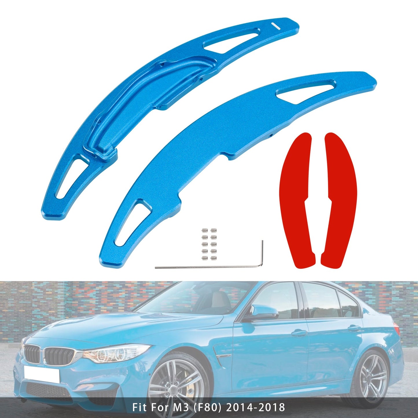 Steering Wheel Paddle Shifter Extension For BMW M3 M4 X5M X6M Aluminium