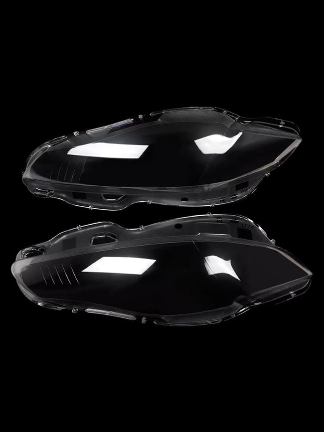 2010-2019 Jaguar XJ XJL Pair Front Headlight Lens Cover Shell Clear