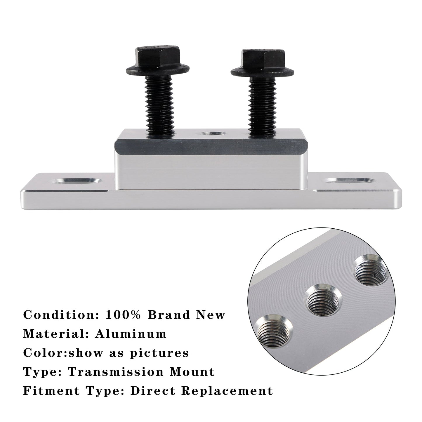 Aluminum Transmission Mount 551404 For GM TH350 TH400 4L60E 4L65E