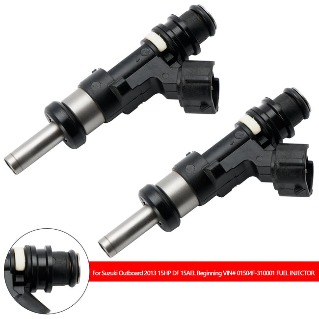 2PCS Fuel Injector Fit For Suzuki Outboard DF 15HP 9.9HP 20HP 15710-89L00