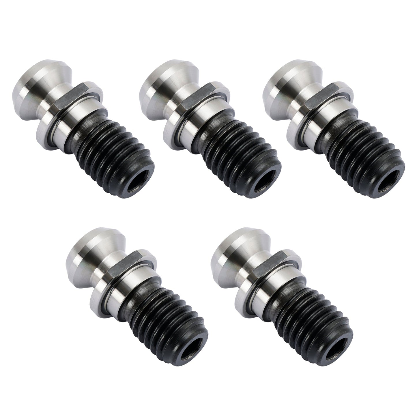 5Pcs CAT40 45° 0.740" Coolant Pull Stud Retention Knob For Mazak Fadal Silver