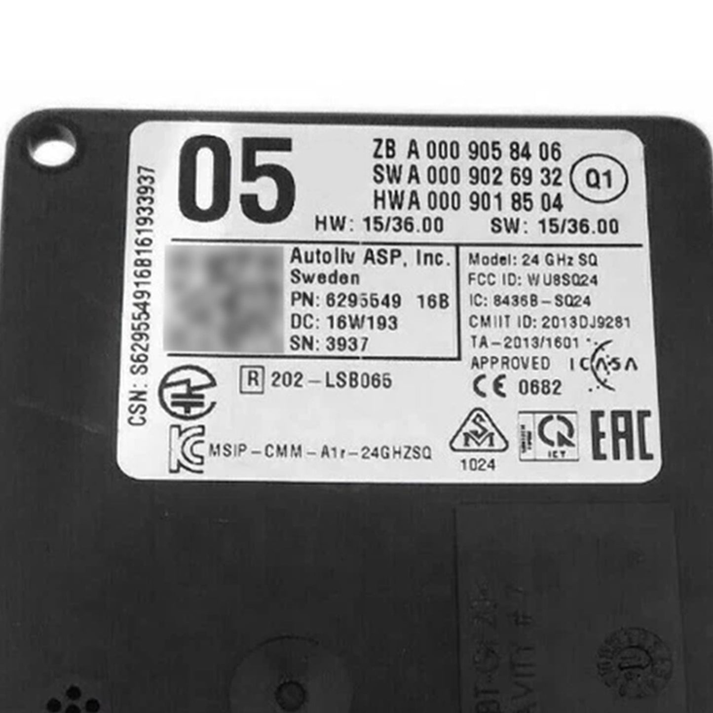 Mercedes Benz ML / GL / GLE / GLS W166 / X166 Front Radar Sensor Distronic Control Unit 0009058406