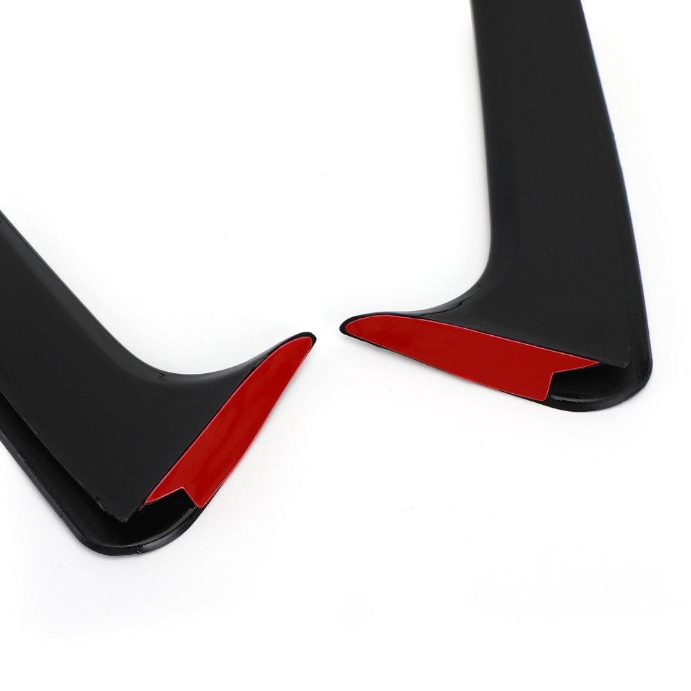 Areyourshop Black Rear Bumper Spoiler Air Vent Cover Fit Mercedes W117 CLA Class 2014-2018