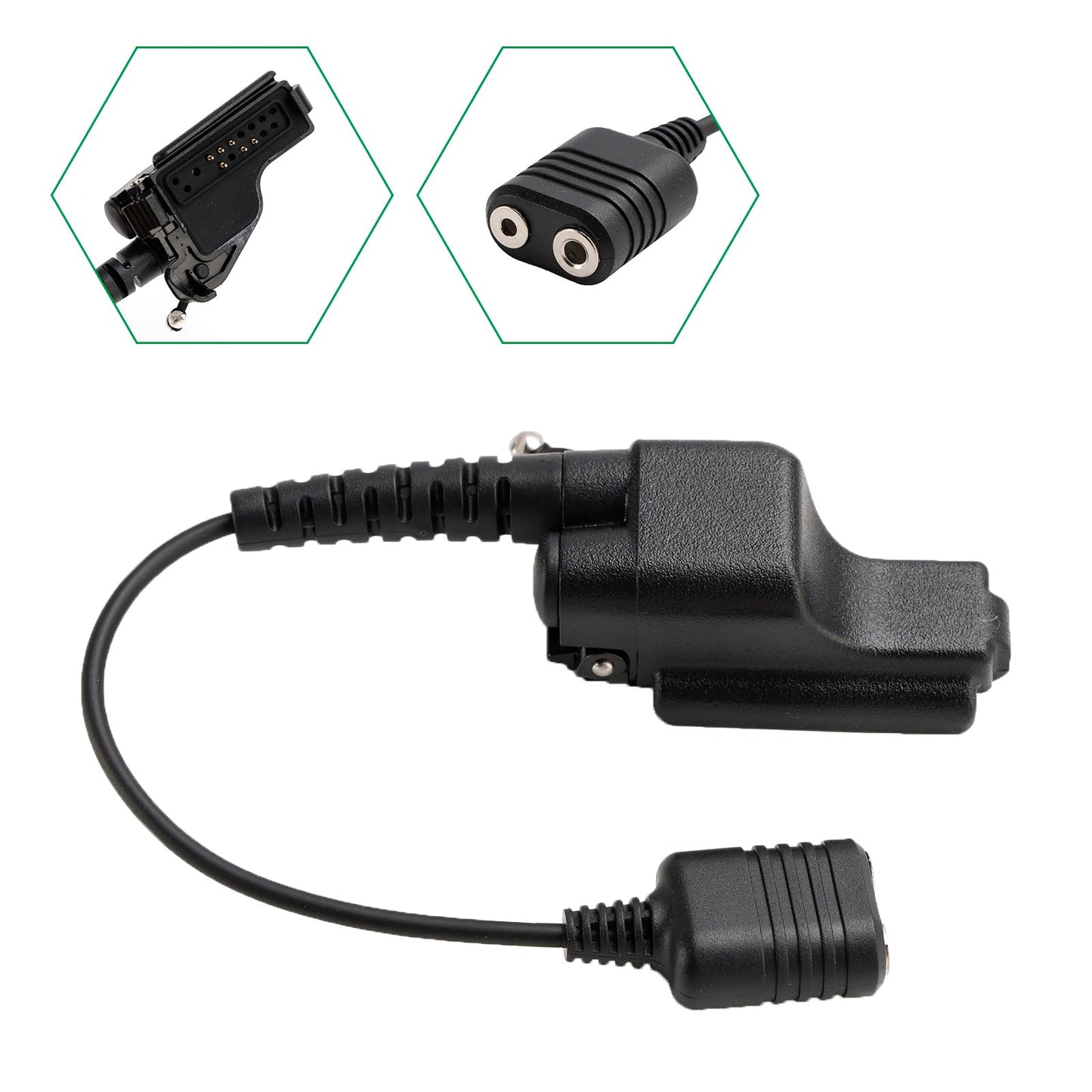 K Interface Headset Port Converter Cable for GP900 MTX838 XTS2500 XTS3000 XTS5000