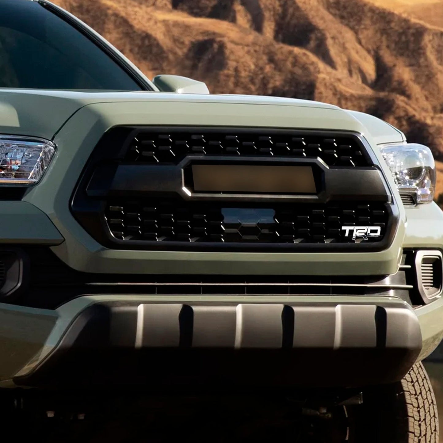 Silver TRD Grille Badge Emblem for Tacoma Tundra 4Runner