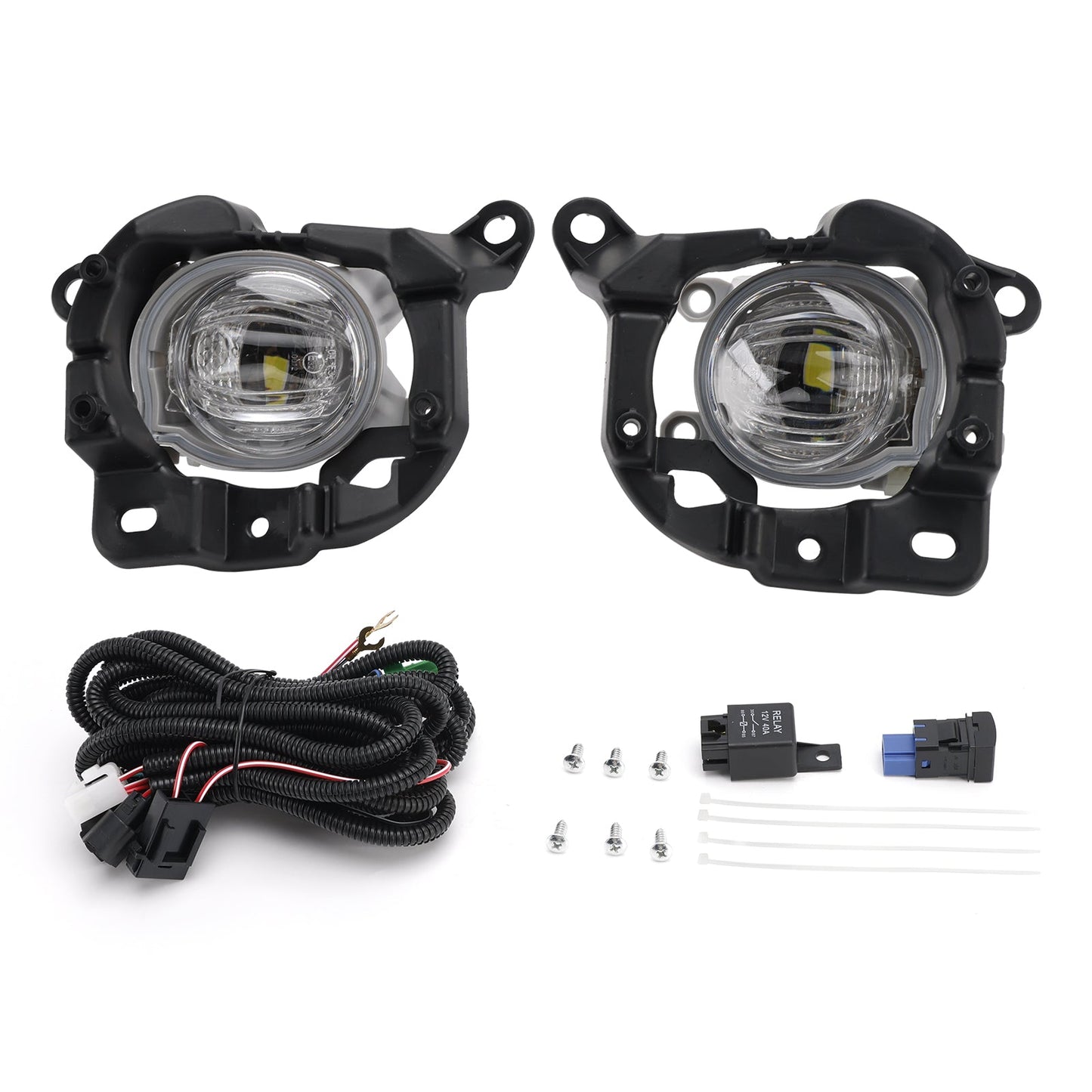 2021-2024 For Toyota Venza Pair LED Bumper Fog Lights Driving Lamps w/ Switch TO1038271