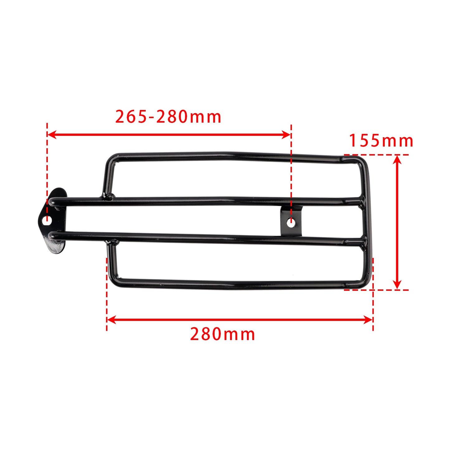 REAR LUGGAGE RACK SOLORACK BLACK FOR SPORTSTER XL883 XL1200 1985-2003