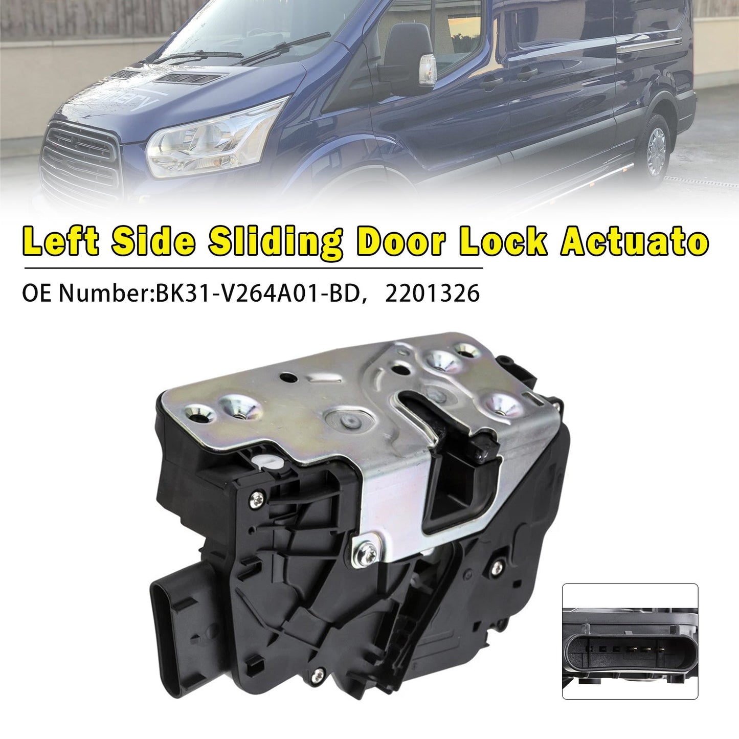 BK31-V264A01-BD For Ford Transit MK8 2014-2024 Left Sliding Door Lock Actuator