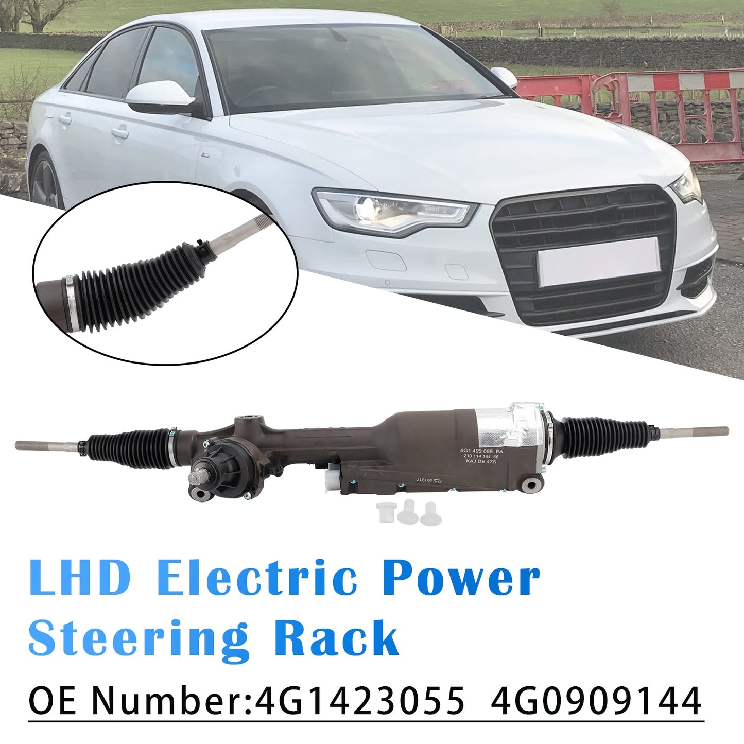 2016 For Audi A6 Elite Sedan 4-Door 3.0L 2995CC 183Cu. In. V6 GAS DOHC Supercharged Electric Steering Rack 4G0909144Q