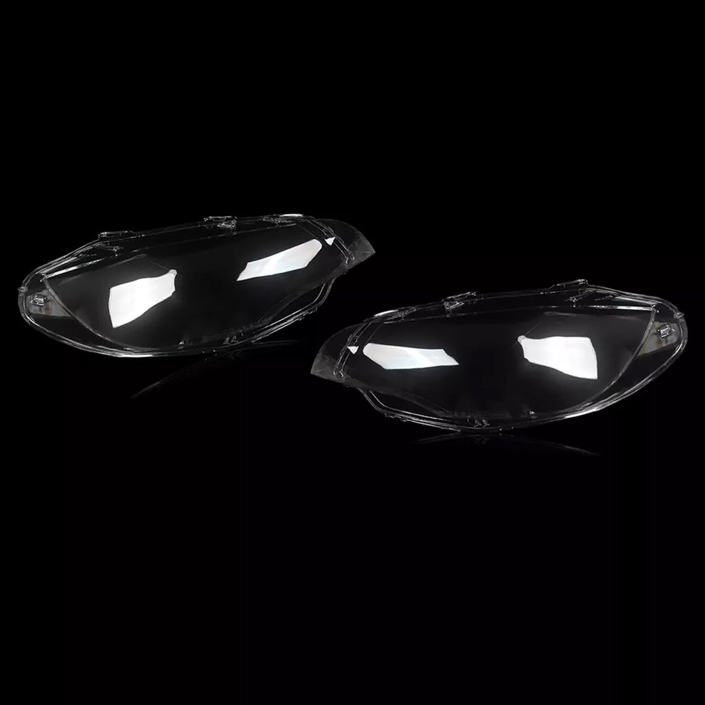 2008-2014 BMW E71 X6 2PCS Clear Headlight Lens Cover Headlamp Left+Right