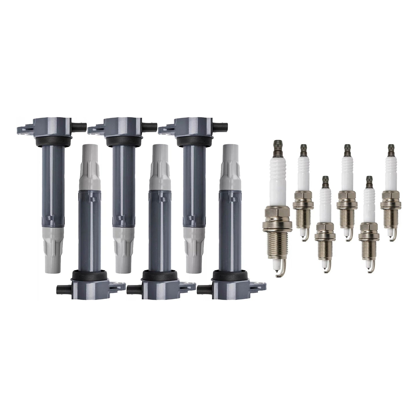 2006-2010 Chrysler 300 V6 2.7L 6pcs Ignition Coil & Spark Plugs UF502 4606869 4606869AA