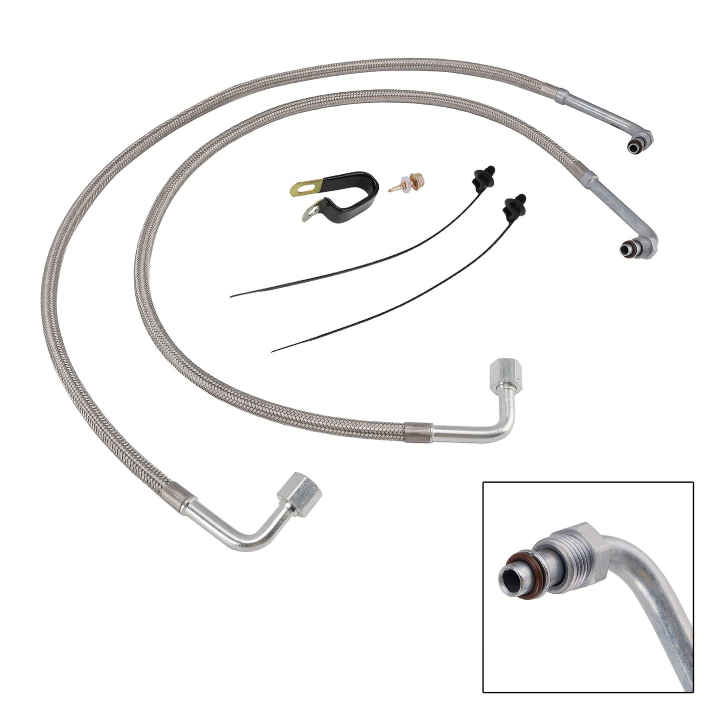 Pair Oil Cooler Lines Oil Hose 2204030 For Polaris Magnum Trail Boss 330 03-08