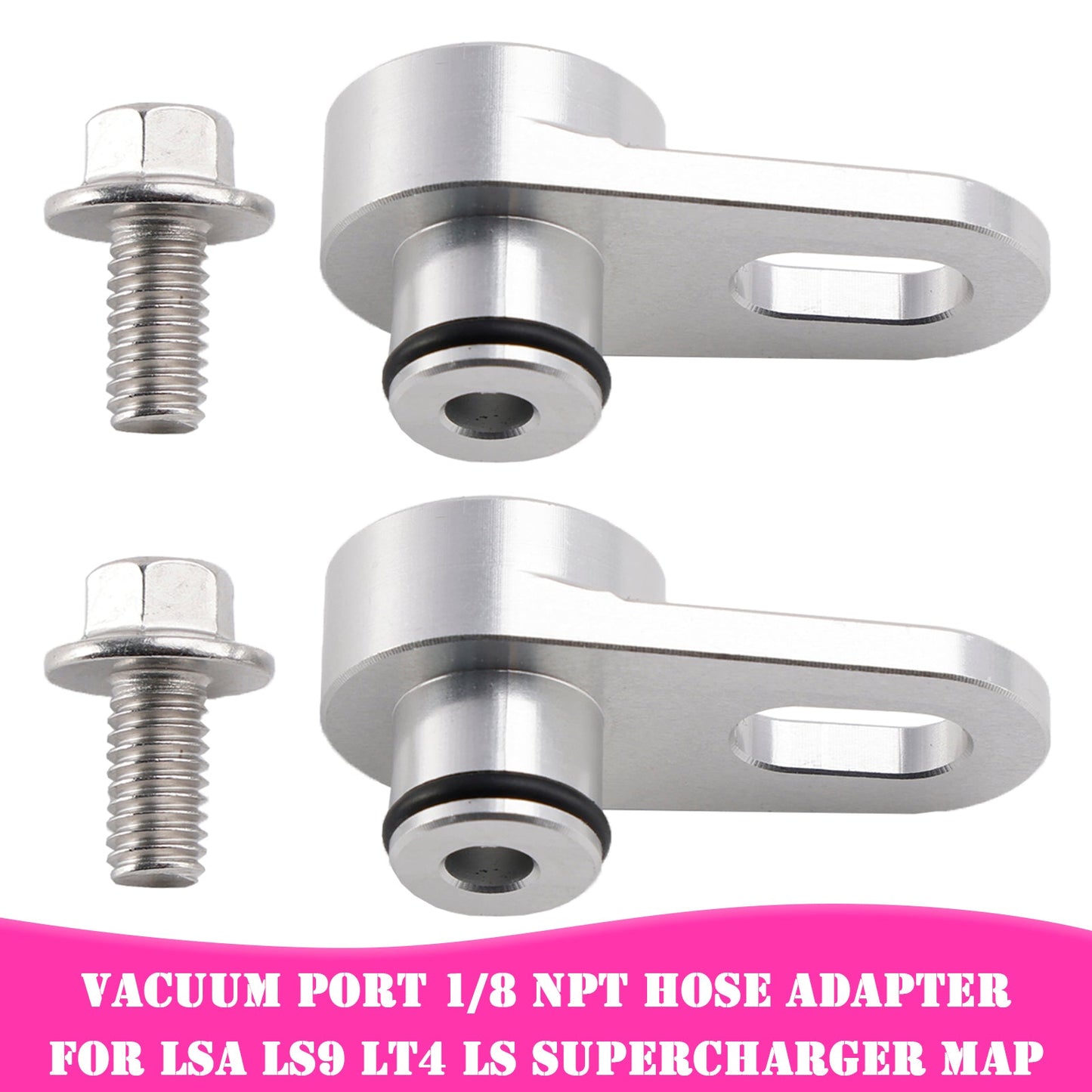 Vacuum Port 1/8 NPT Hose Adapter for LSA LS9 LT4 LS Supercharger MAP