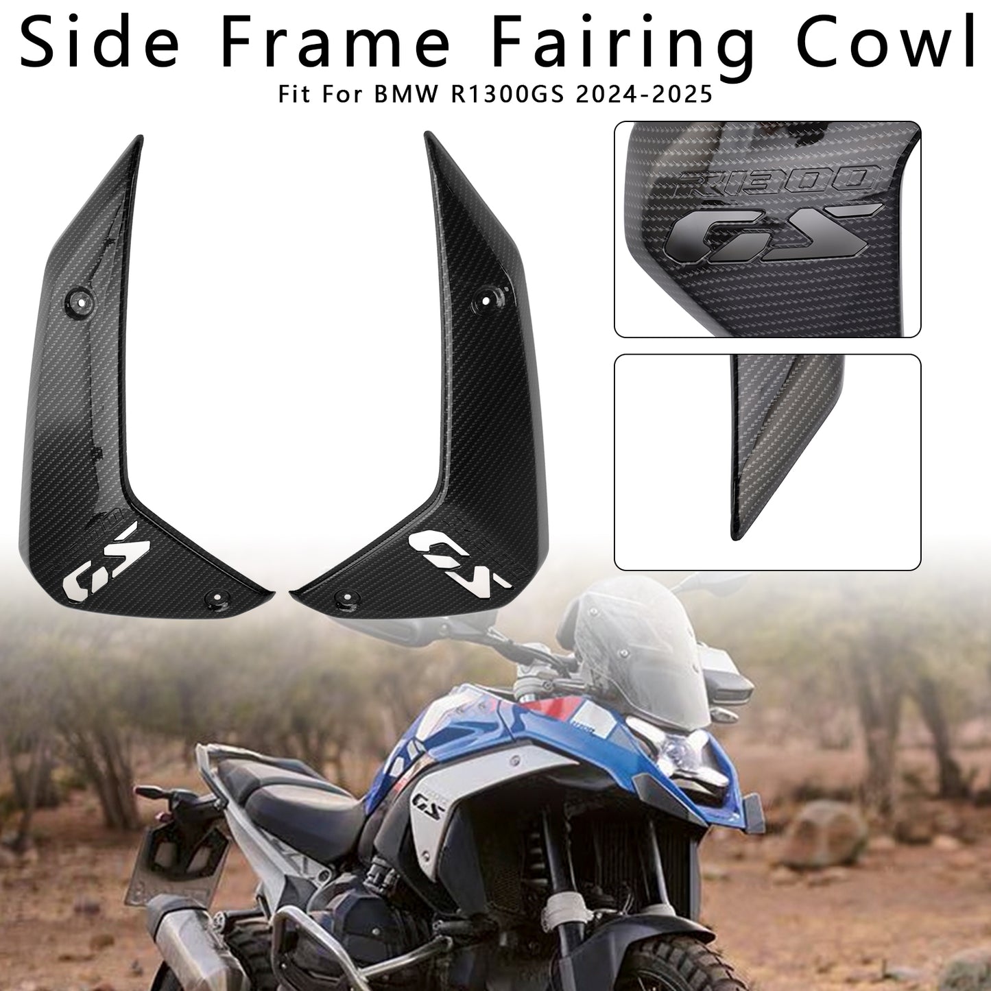 Side Frame Fairing Cowl Guards Radiator Cover For BMW R1300GS 2024-2025