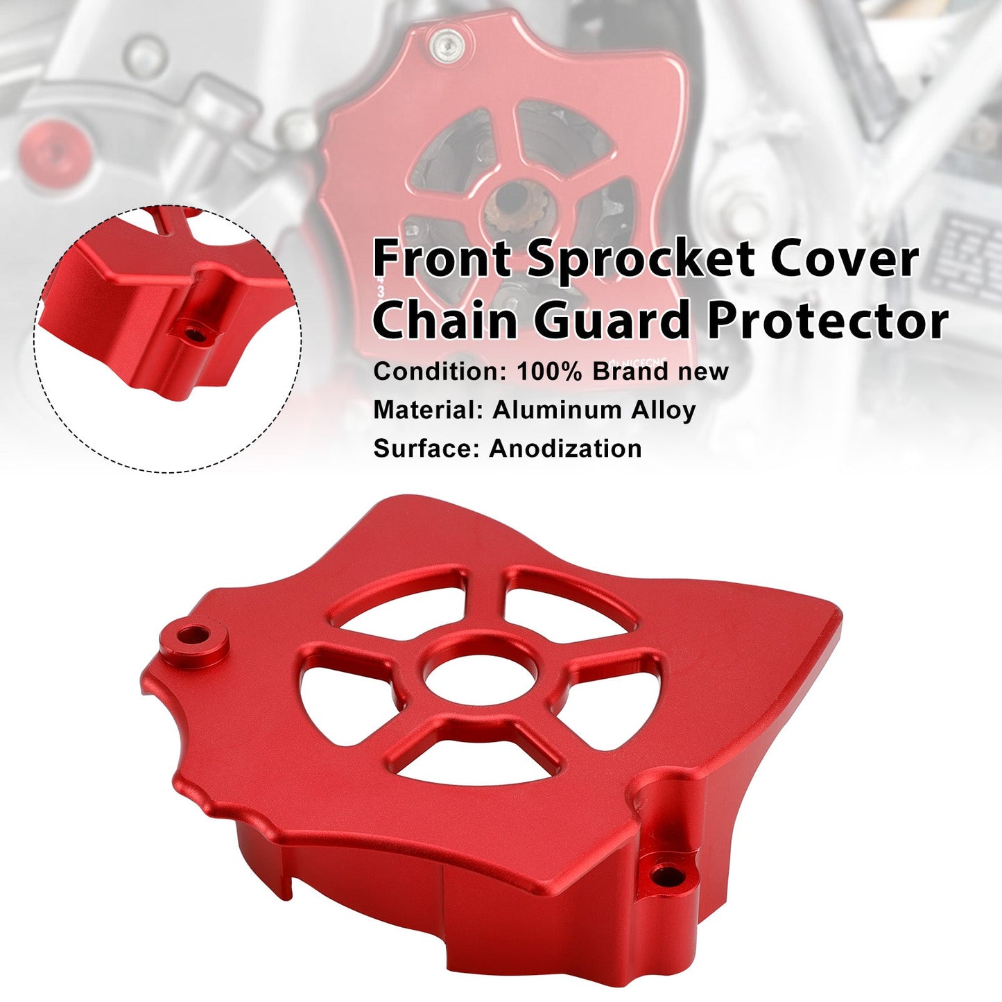 1993-2025 Honda XR650L Front Sprocket Cover Chain Guard Protector