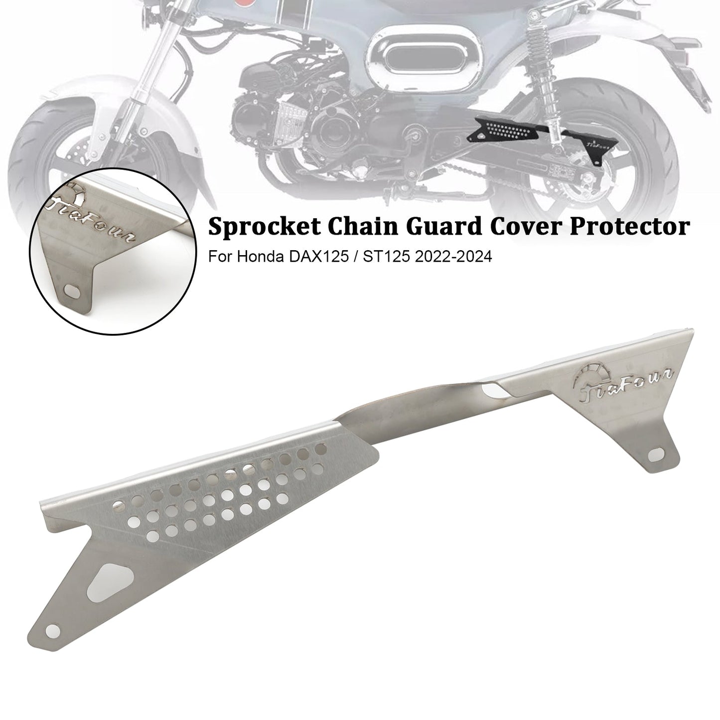 Sprocket Chain Guard Cover Protector For Honda DAX 125 ST125 2022-2024