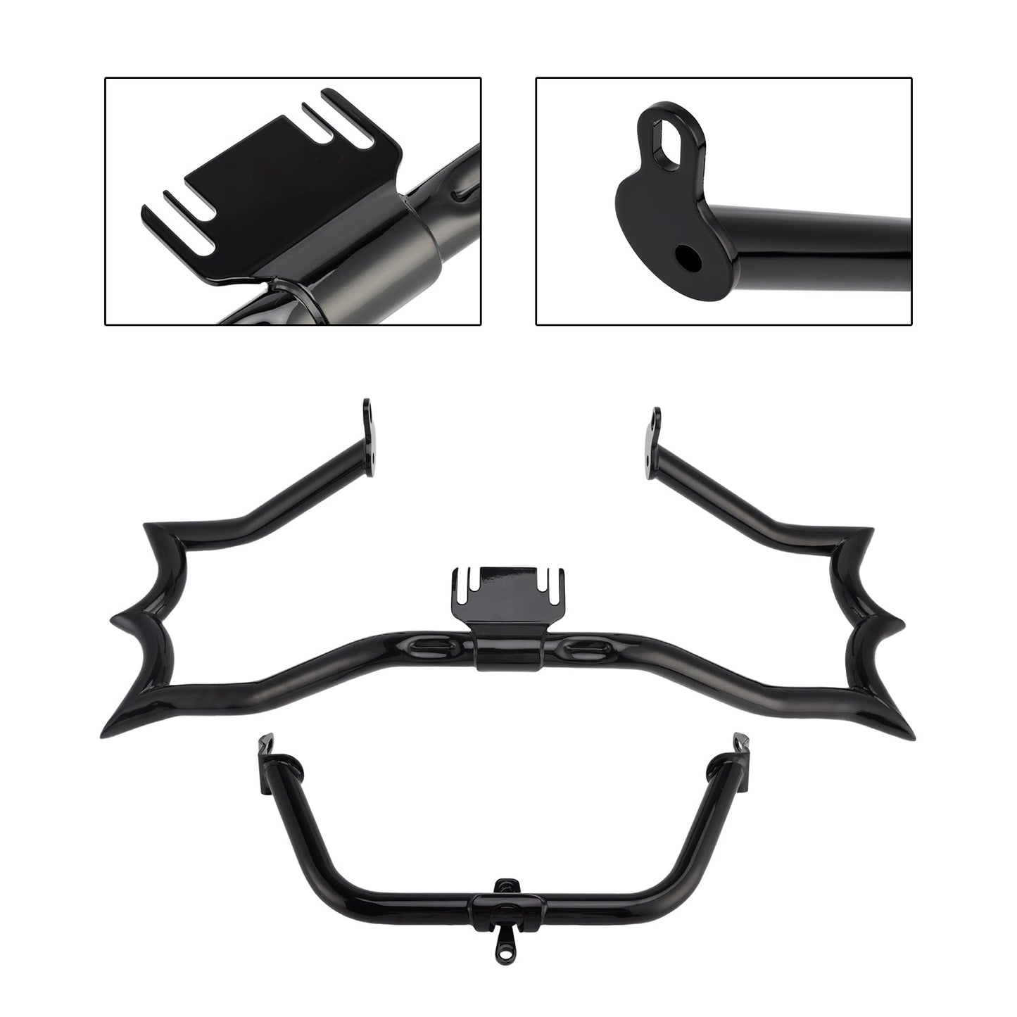 2009-2023 Touring Road King Bumper Engine Guard Fairing Mount Crash Bar Kit Chrome