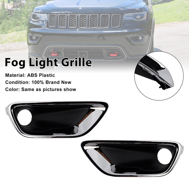 2016-2020 Jeep Grand Cherokee 2PCS Front Fog Light Lamp Bezel 68261711AA