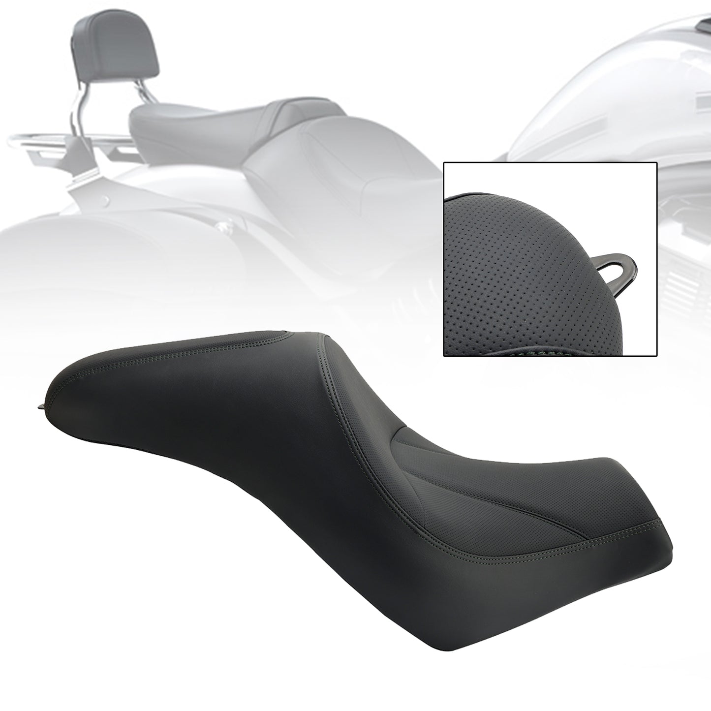 Front Driver Seat Passenger Cushion Pu For Kawasaki Vulcan S Vn En 650 15-23