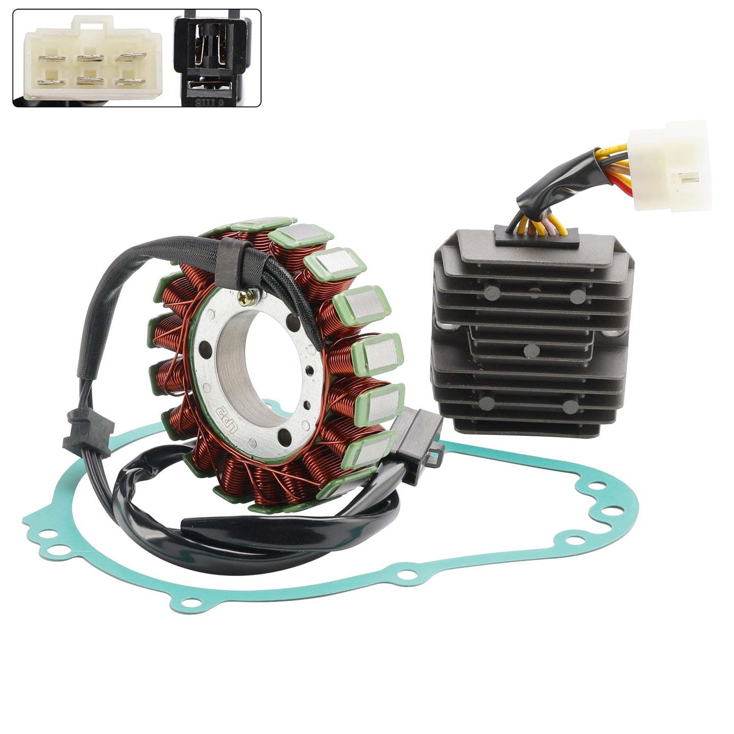 1990-1992 Kawasaki ZX500 ZZR500 STATOR GENERATOR REGULATOR RECTIFIER GASKET