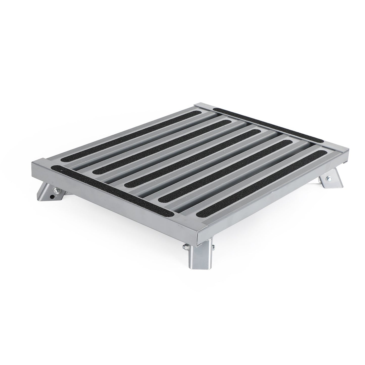 Folding Aluminum Platform Step For RV Trailer Camper Working Ladder Portable