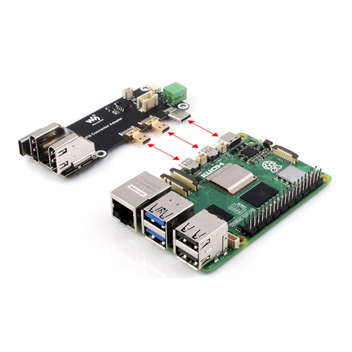 Raspberry Pi Multi-Function Expansion Board HDMI Dual 4K Output With Pi5/Pi4B