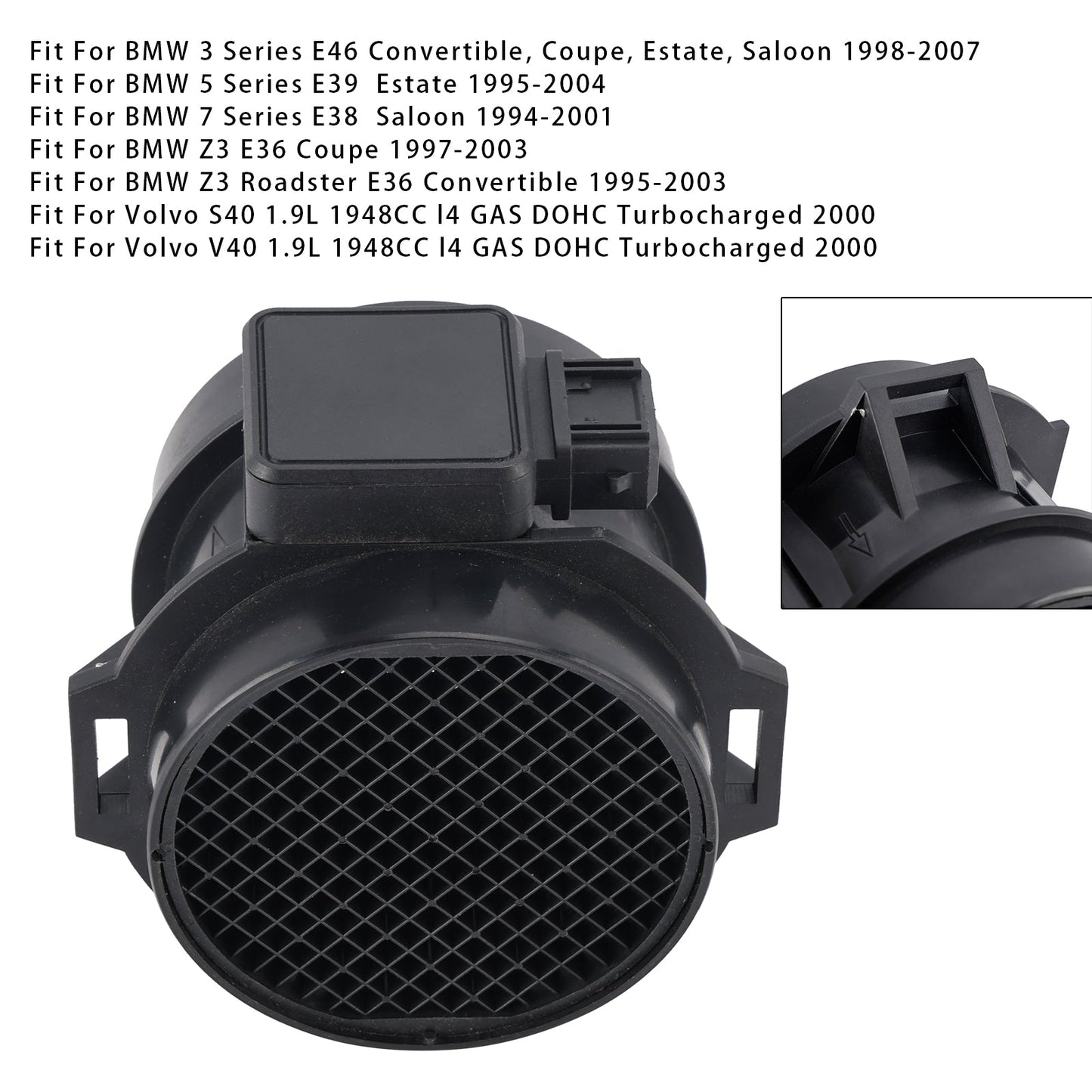Mass Air Flow Meter Sensor For BMW 3 5 Series E46 E39 E36 Z3 1999-2006 5WK9605