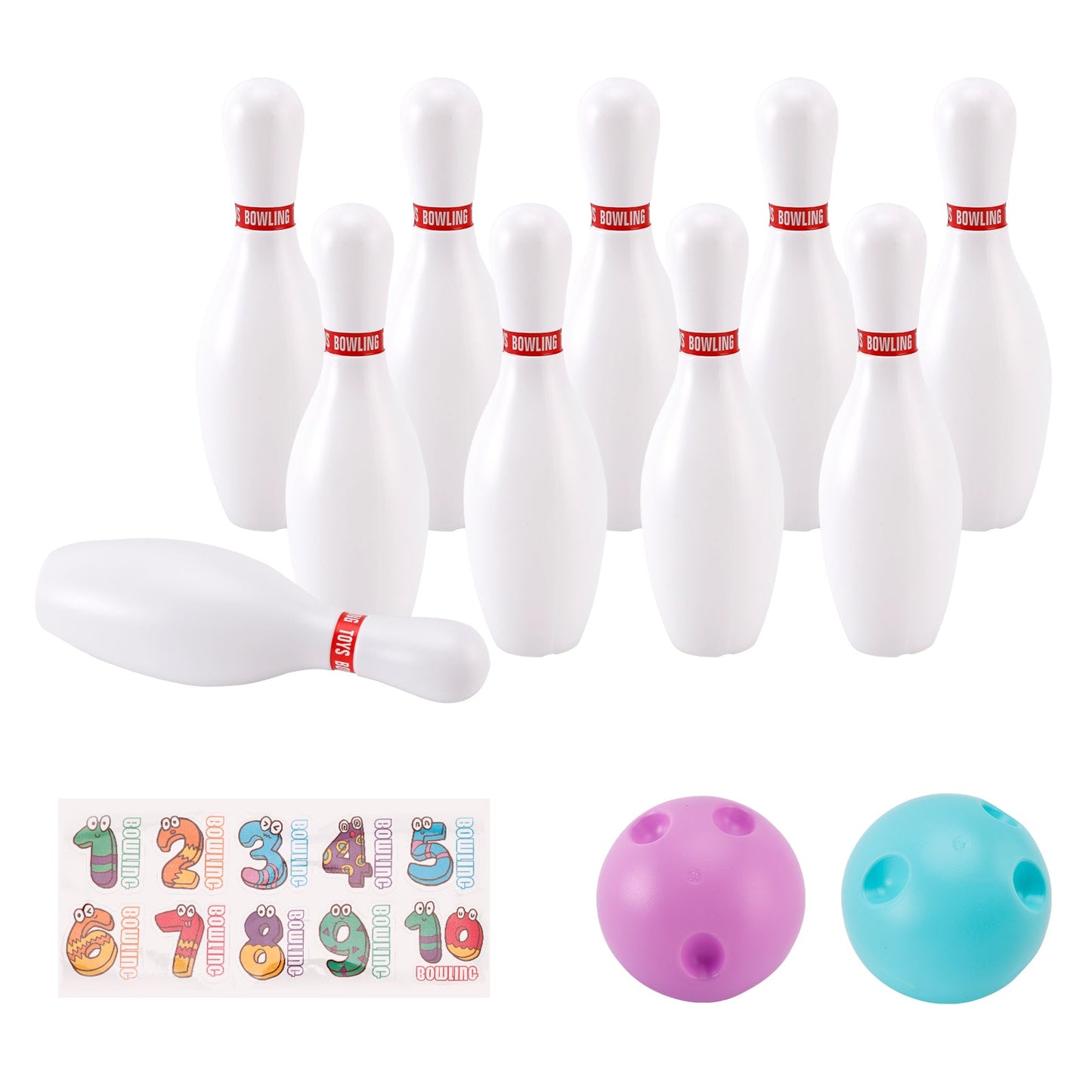 19cm Luminous Bowling Ball Set Kid Indoor & Outdoor Party Game Toy Gift