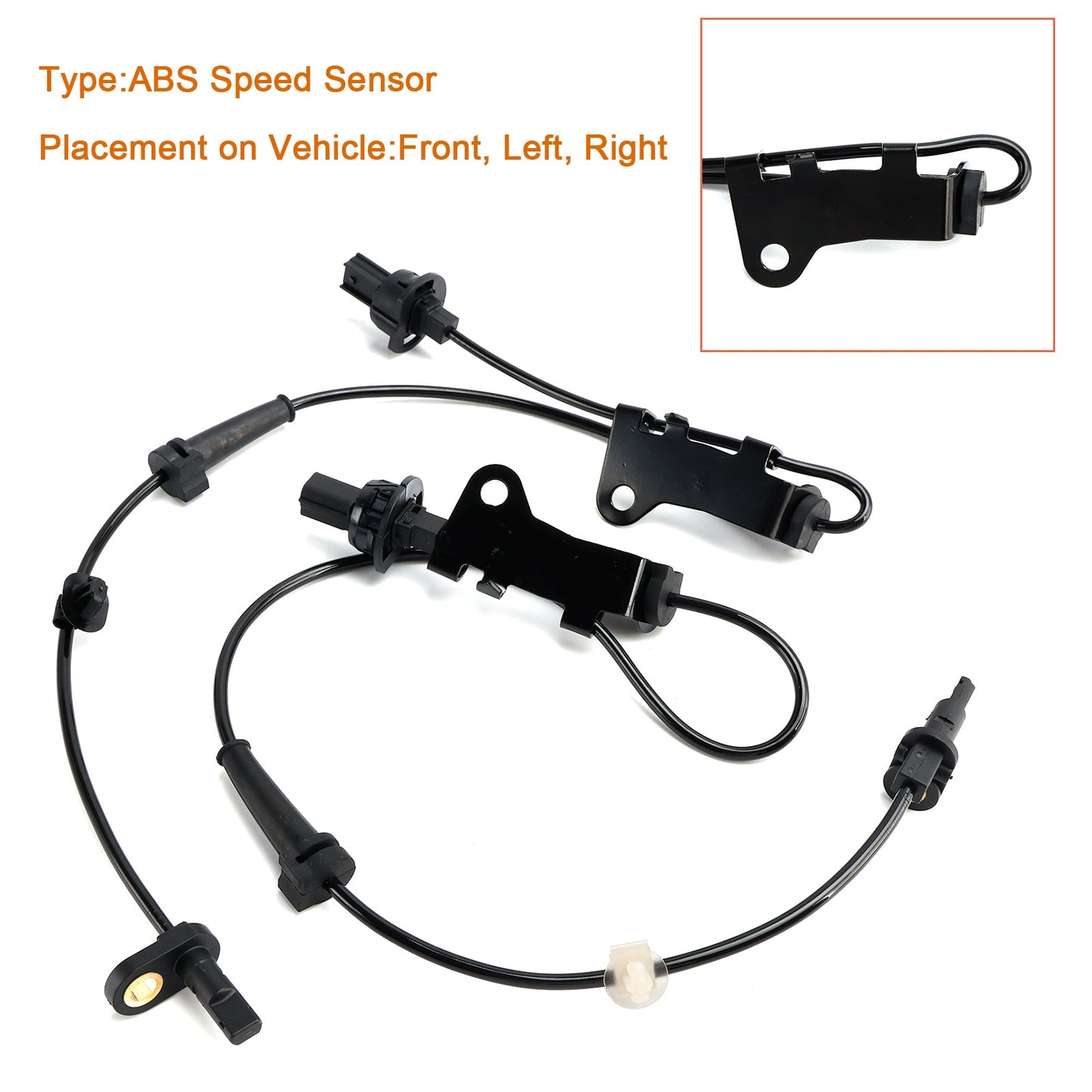 2X Front ABS Wheel Speed Sensor For Honda CR-Z 2011-2015