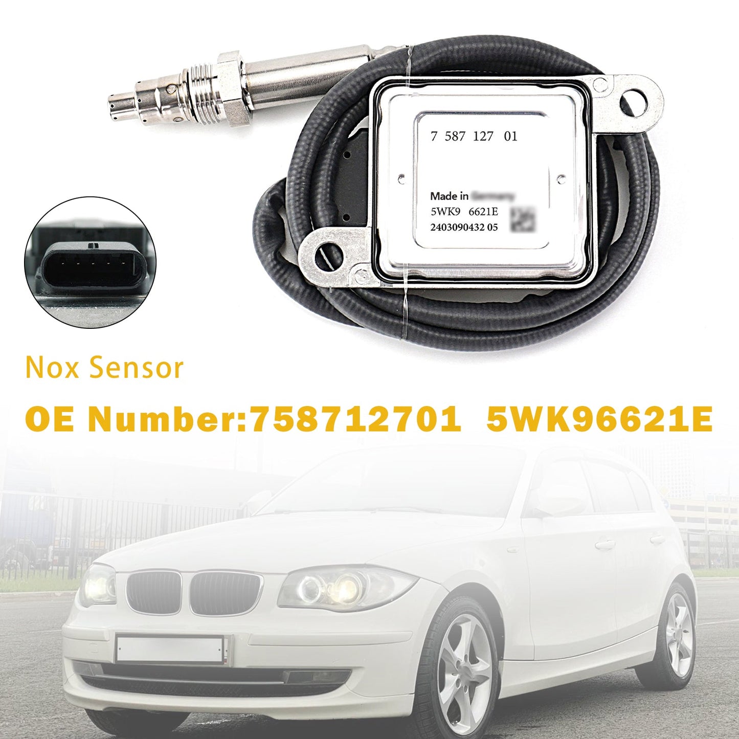 NOx Sensor 758712701 For BMW E81 E82 E87 E88 E90 E91 E92 E93