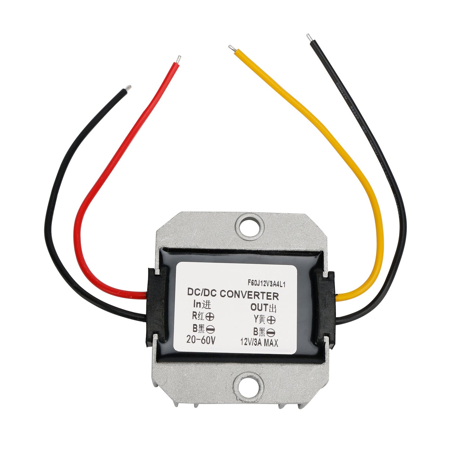 DC20-60V To DC12V 3A Step Down 36W Power Converter Regulator WaterProof