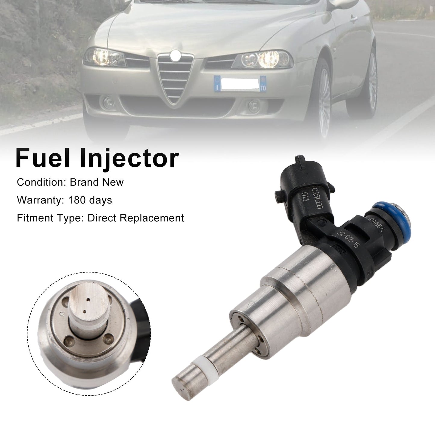 1PCS Fuel Injector 0261500013 Fit Alfa Romeo 156 932 GT 937 GTV Spider 916 2.0