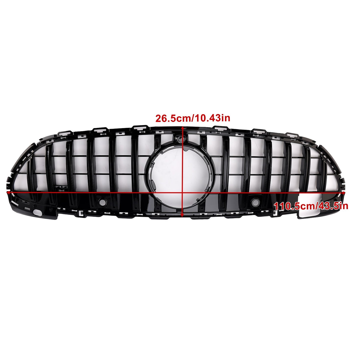 2022-2023 Mercedes Benz W206 W/Camera GTR Style Front Bumper Grille Grill
