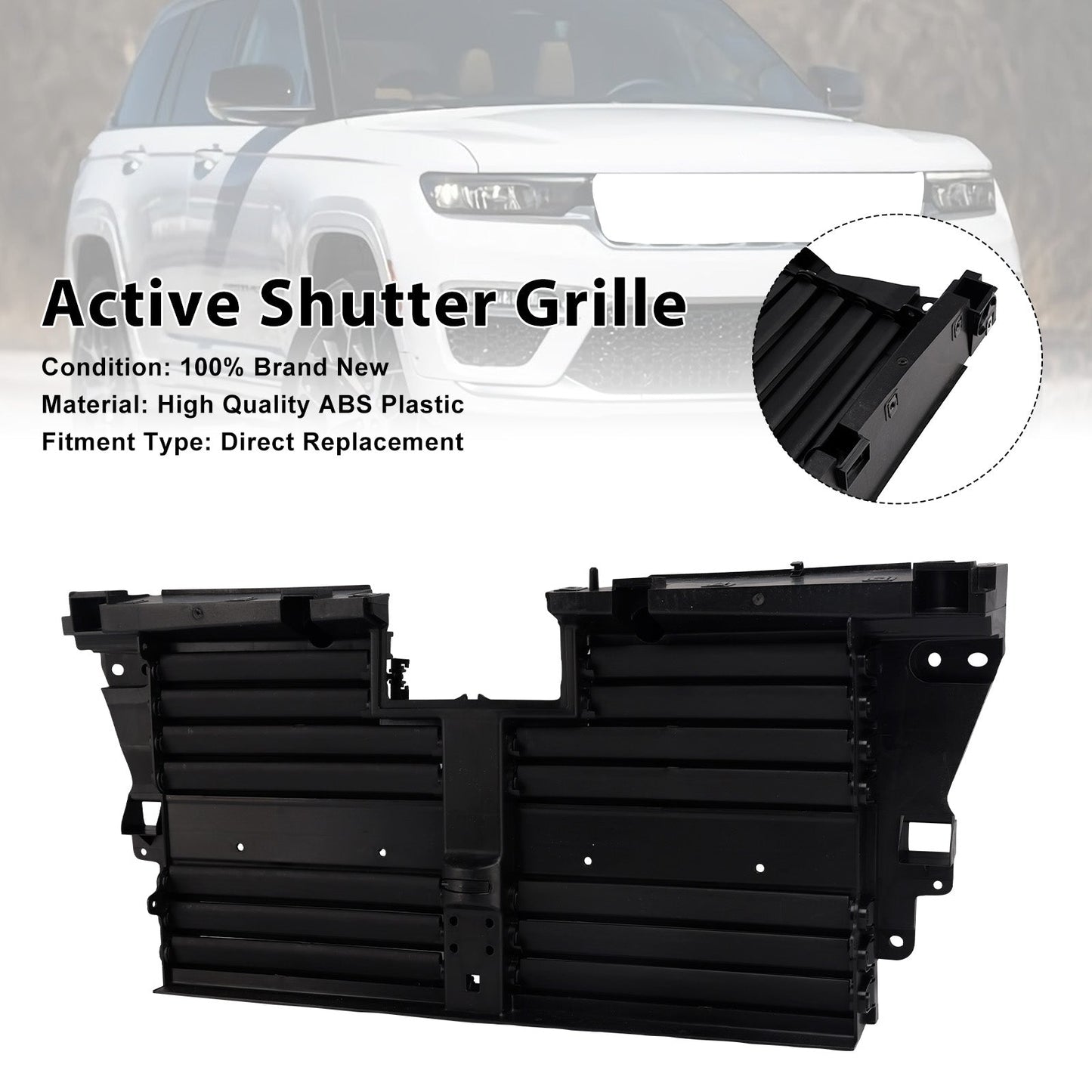 2021-2026 Jeep Grand Cherokee Active Shutter Grille 68508765AB