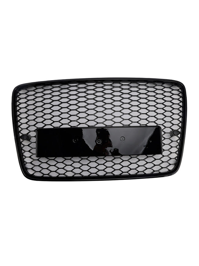 Front Bumper Radiator Vent Mesh Grille Grill For 2005-2015 Audi Q7 SQ7 Gloss Black