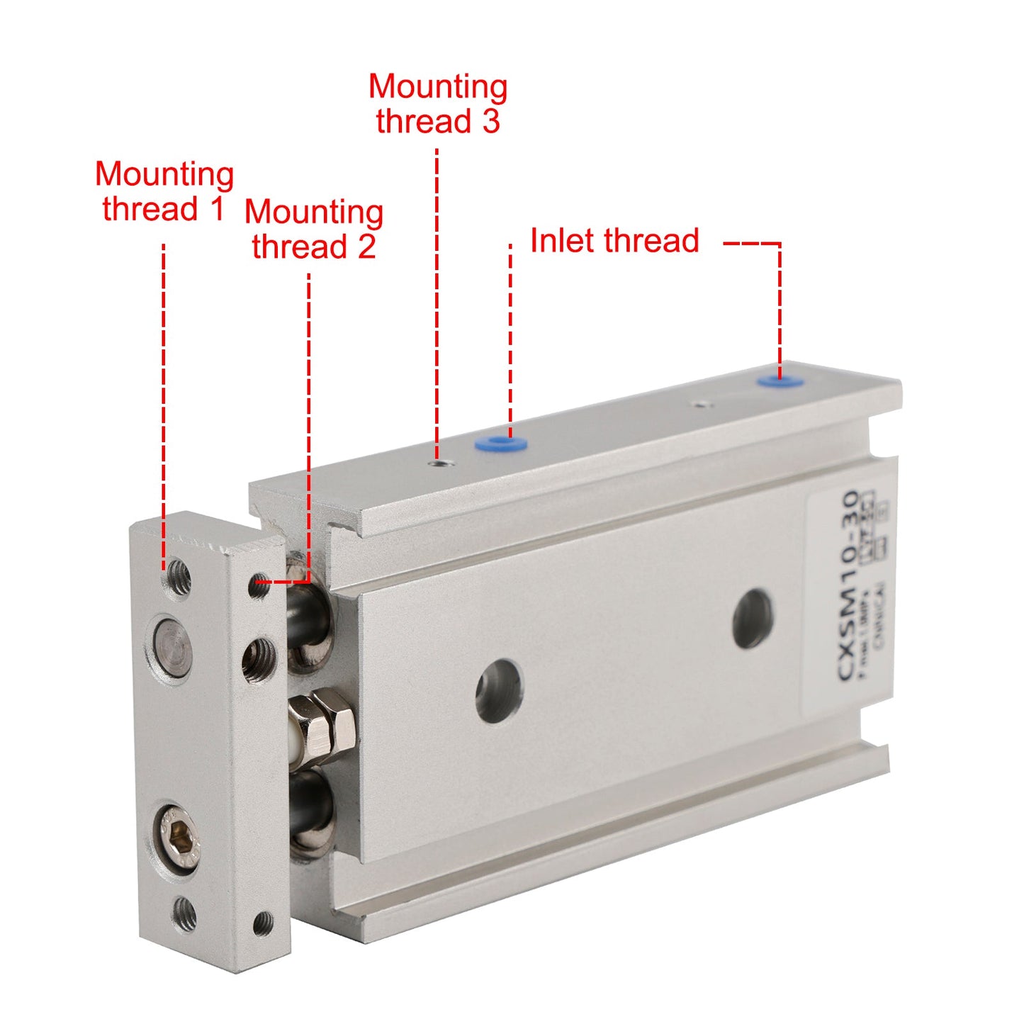 SMC CXSM10-30 CXSM1030 Air Cylinder Pneumatic Dual Rod Cylinder Double Acting