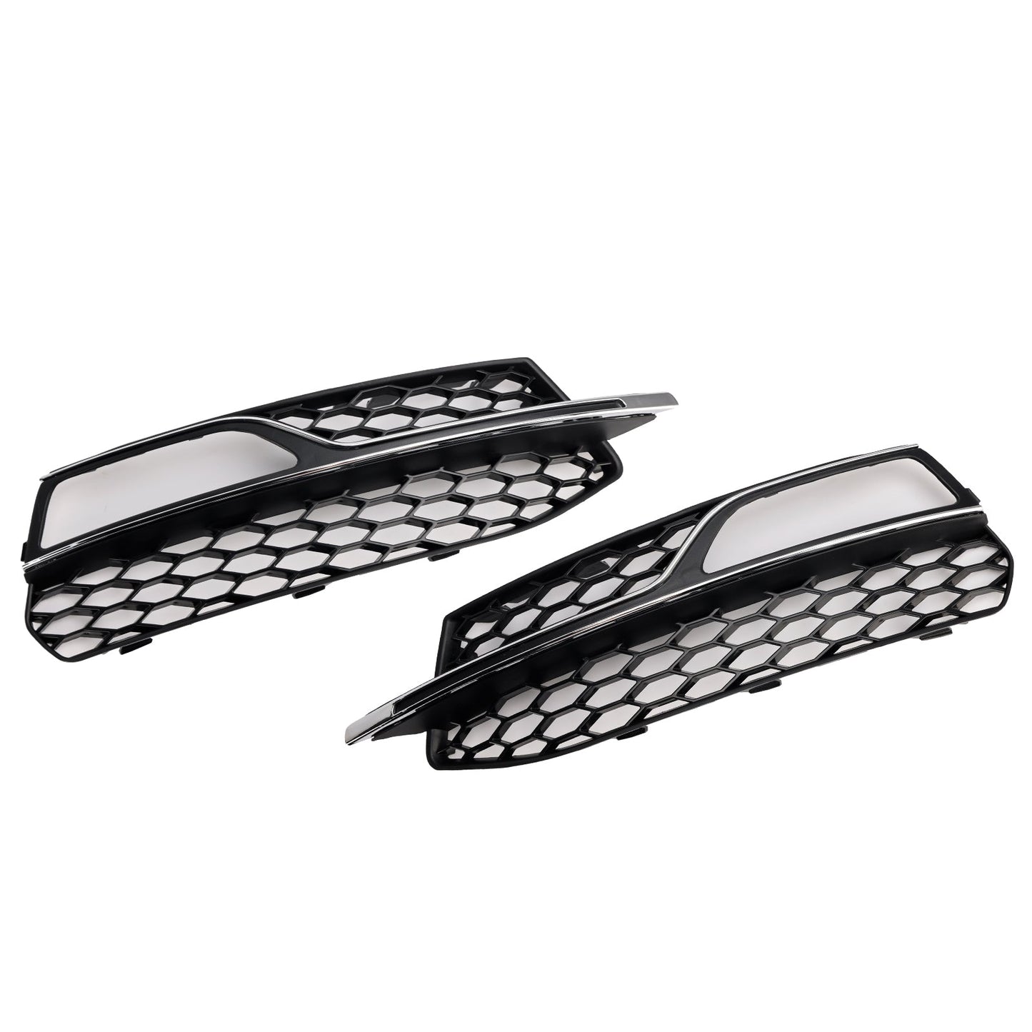 2013-2016 AUDI A3 S3 S-Line Front Lower Bumper Fog Light Cover Grill 8V3807682G 8V3807681G