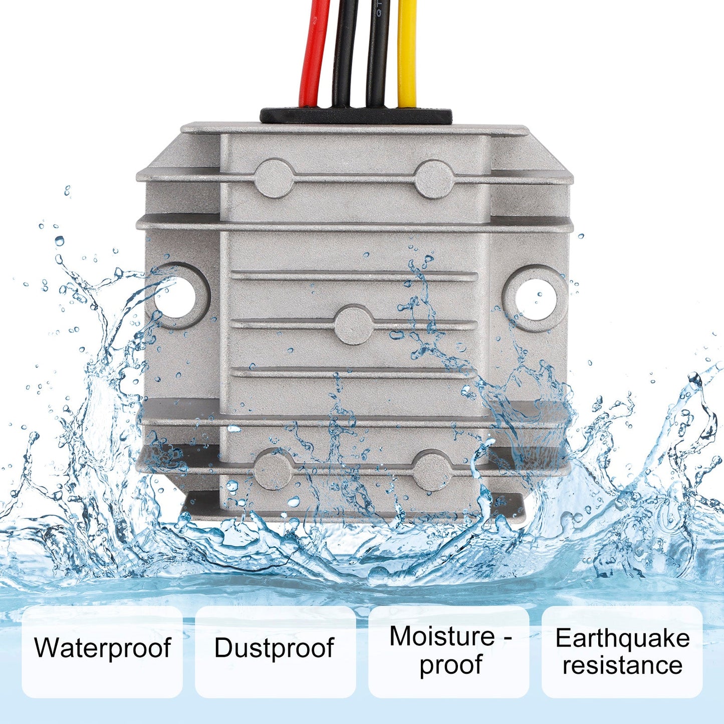 Waterproof DC 11-90V to 5V 3A 15W Step-Down Power Supply Converter Regulator