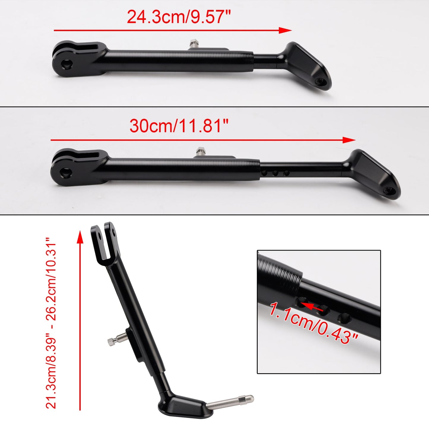 2025- Yamaha MT-07 Adjustable Foot Side Stand Kickstand