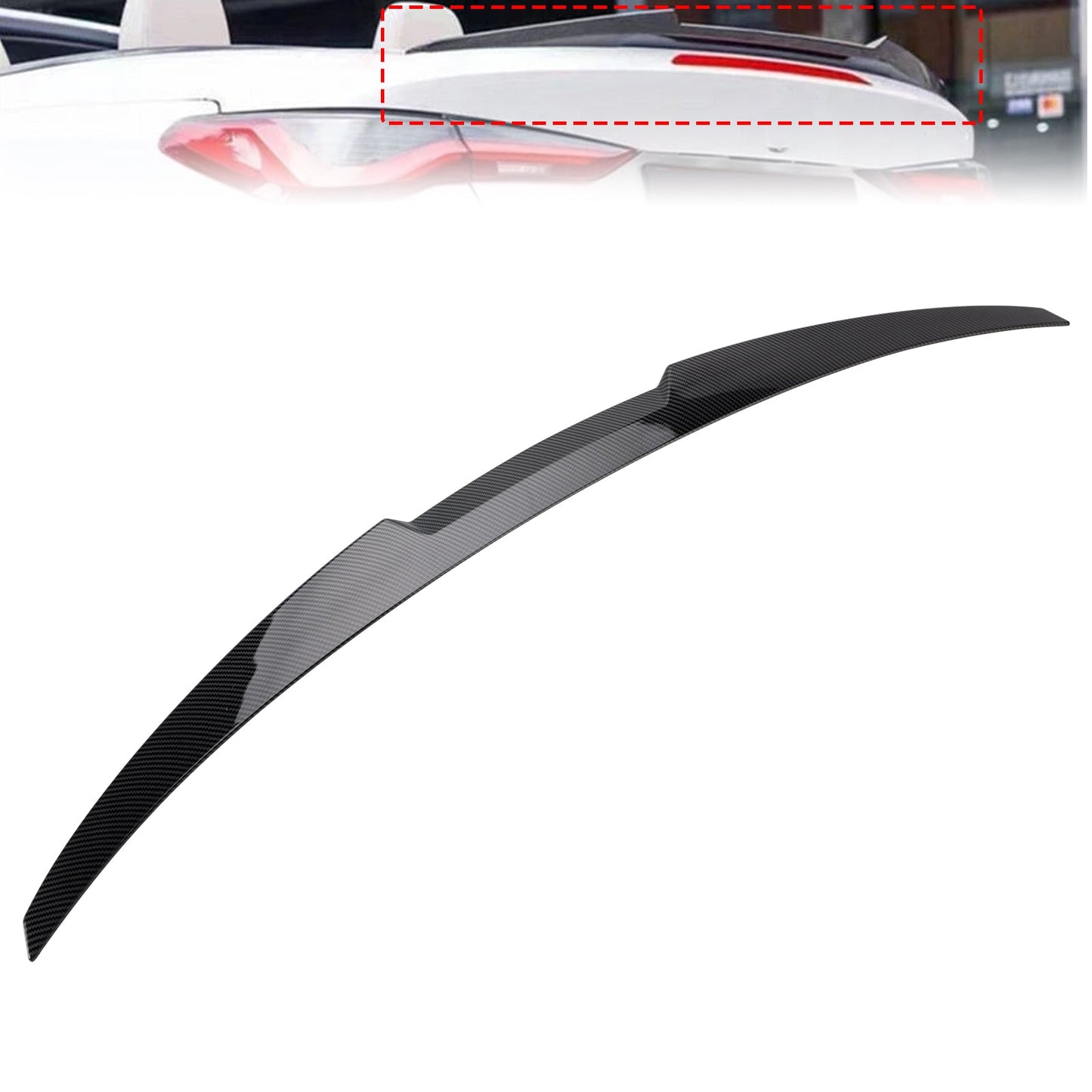2020-2024 BMW 4 Series G23 Convertible/Cabrio Carbon Fiber Look Rear Spoiler