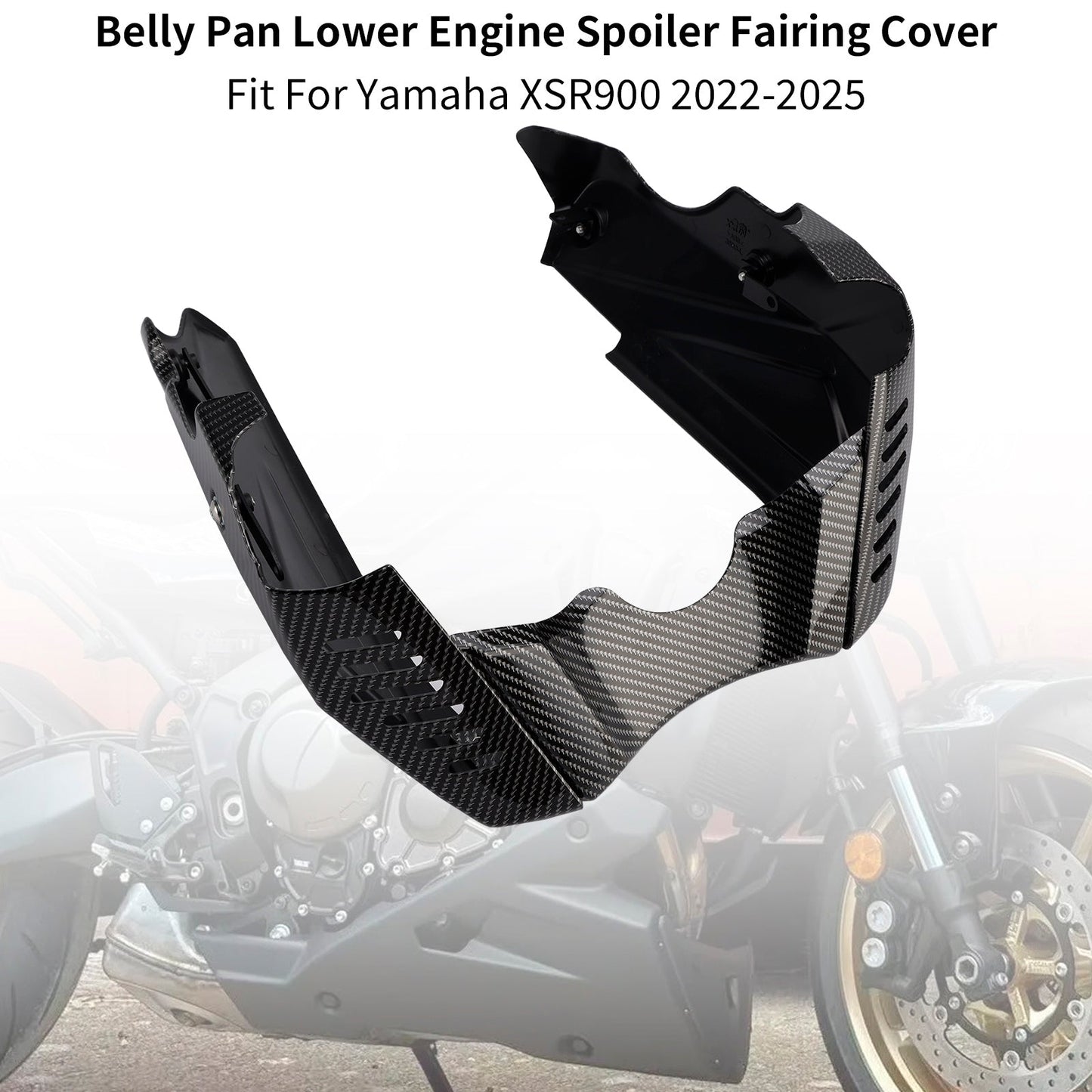 2022-2025 Yamaha XSR900 Belly Pan Lower Engine Spoiler Fairing Cover