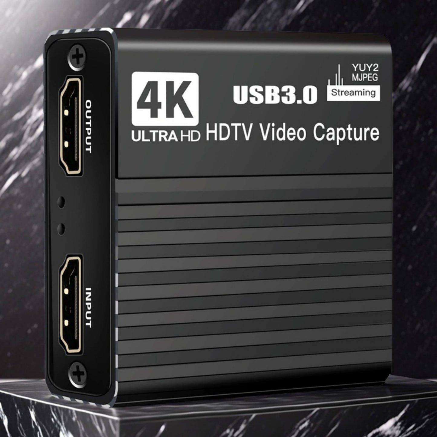 USB 3.0 Video Capture Card HDMI 4K Recording Box Game Live Broadcast Microphone