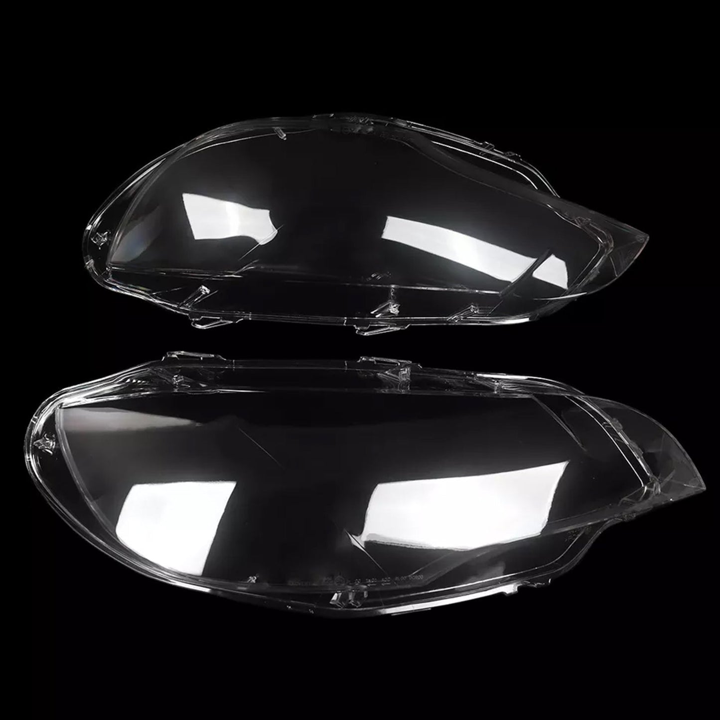 2008-2014 BMW E71 X6 2PCS Clear Headlight Lens Cover Headlamp Left+Right