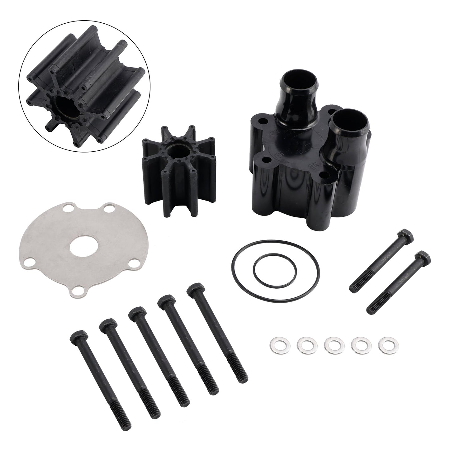 Mercruiser Alpha & Bravo 4.3,5.0,5.7,6.2,7.4,8.2L V6/8 Engines Water Pump Impeller Kit 46-807151A7