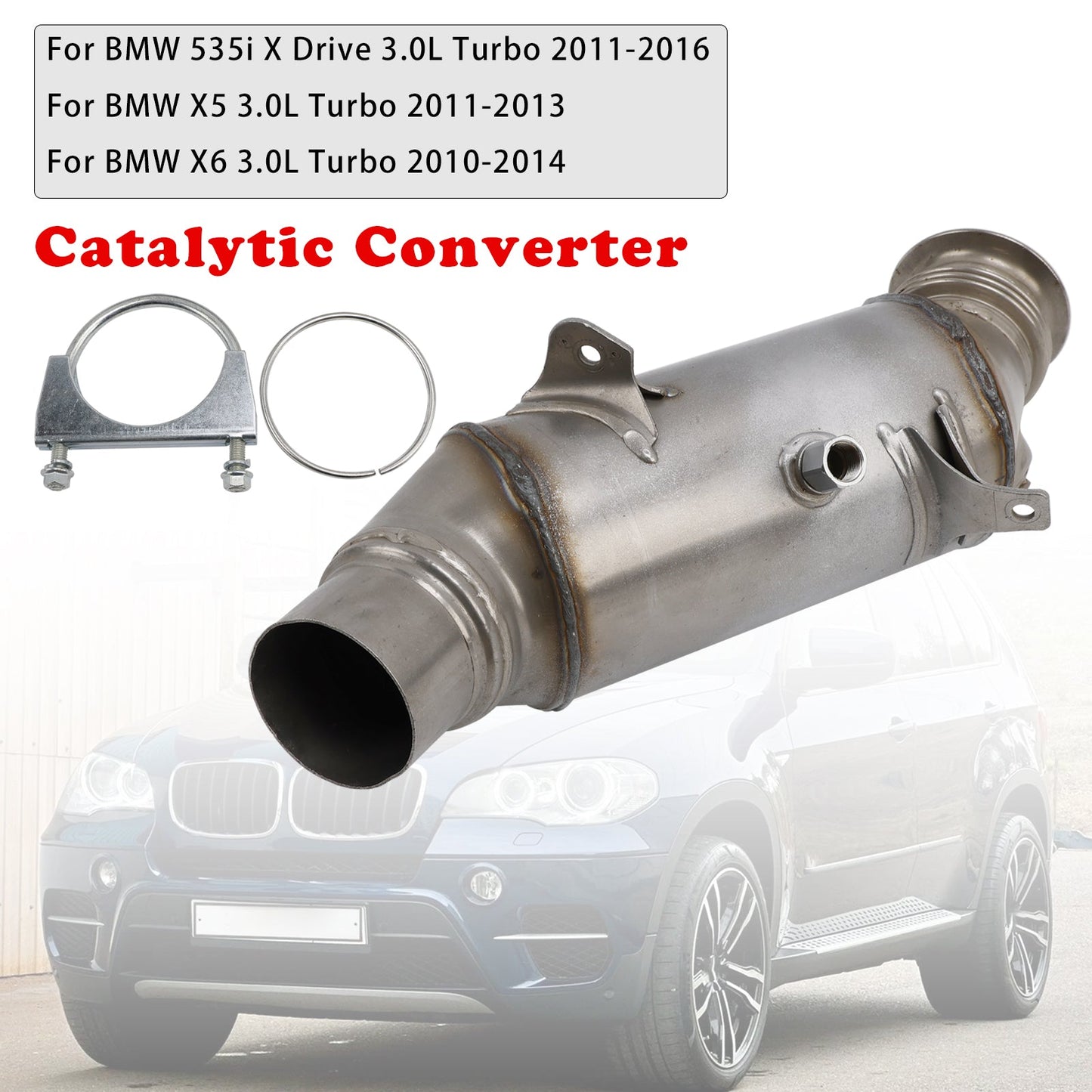 2011-2016 BMW 535i X Drive 3.0L Turbo Catalytic Converter OBD II