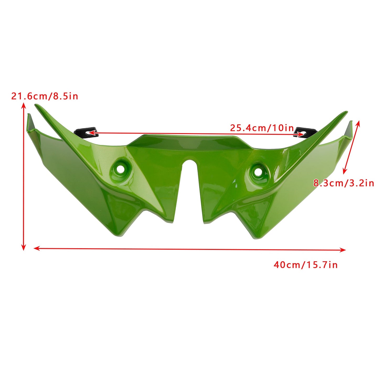 2021-2024 Kawasaki Z650 Front Downforce Spoiler Extension Fairing Light green
