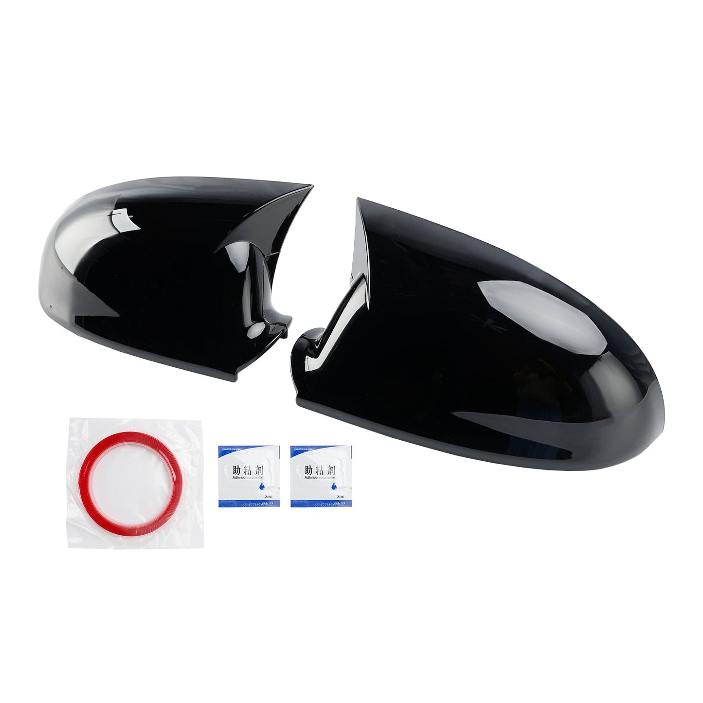 2004-2009 VW Golf MK5 Gloss Black Wing Door Mirror Cover Caps Left + Right 1K0857537