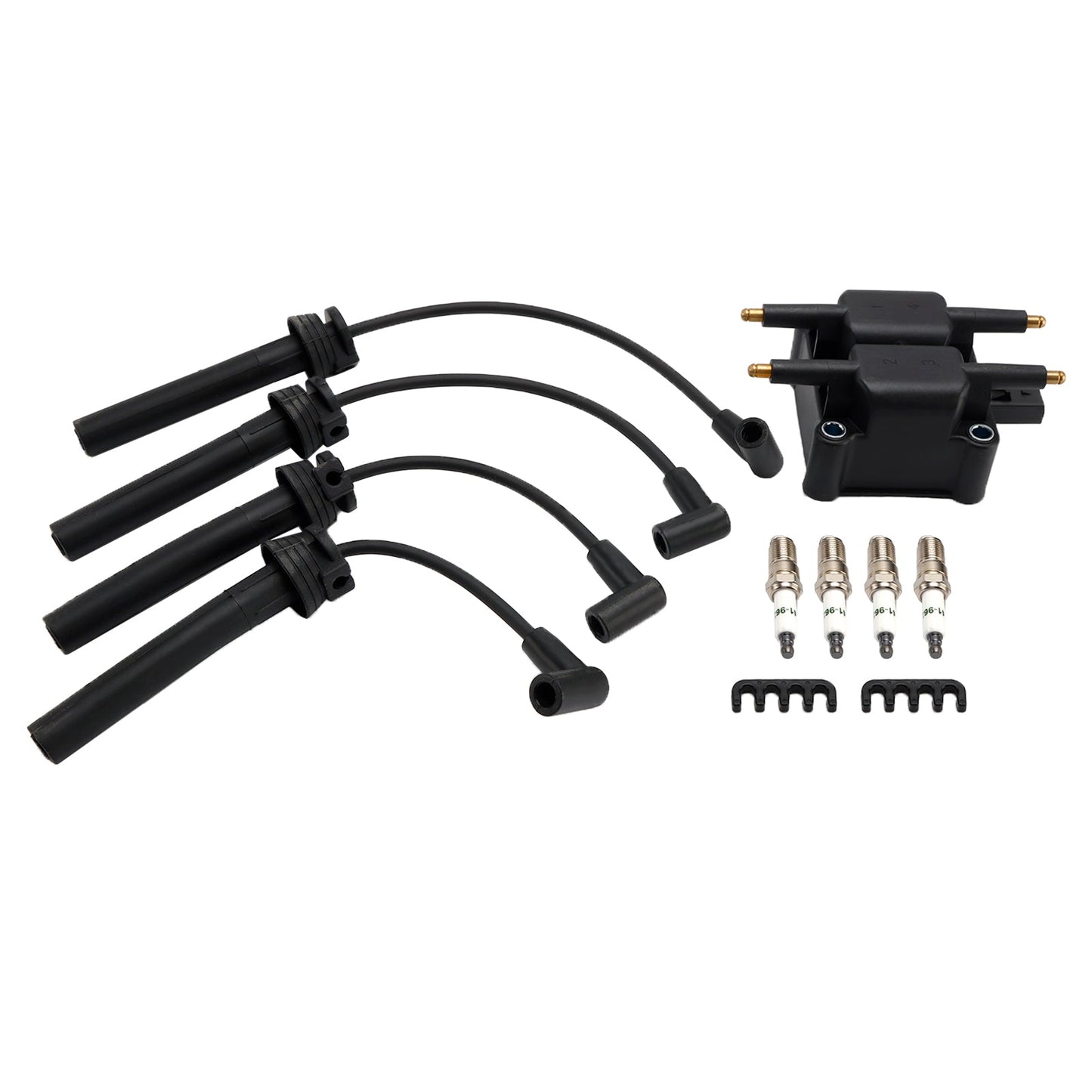1997-2002 CHRYSLER NEON Ignition Coil Pack Spark Plug Wire Set UF189 UF403 UF410