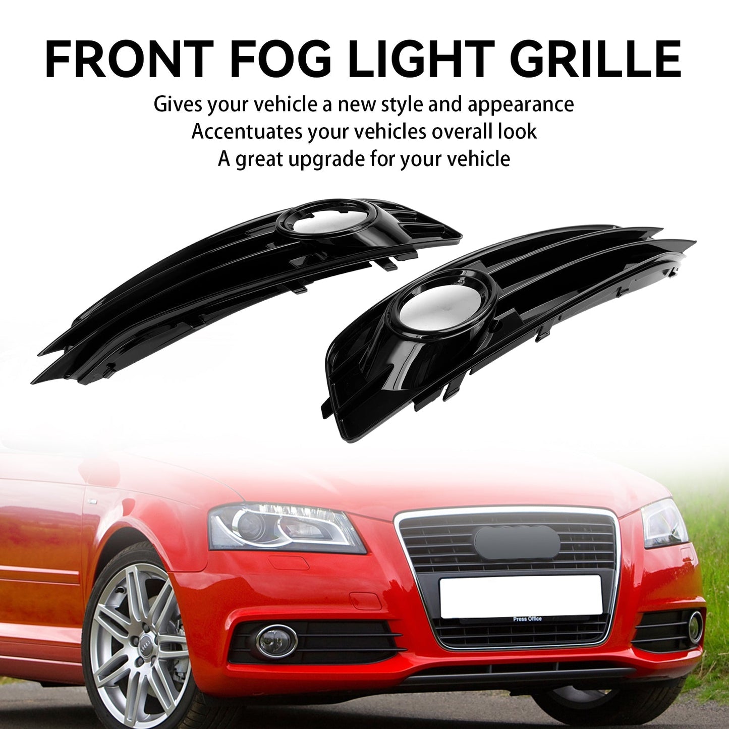 Audi A3 8P S-Line 2009-2012 Front Lower Bumper Grille Fog Light Cover