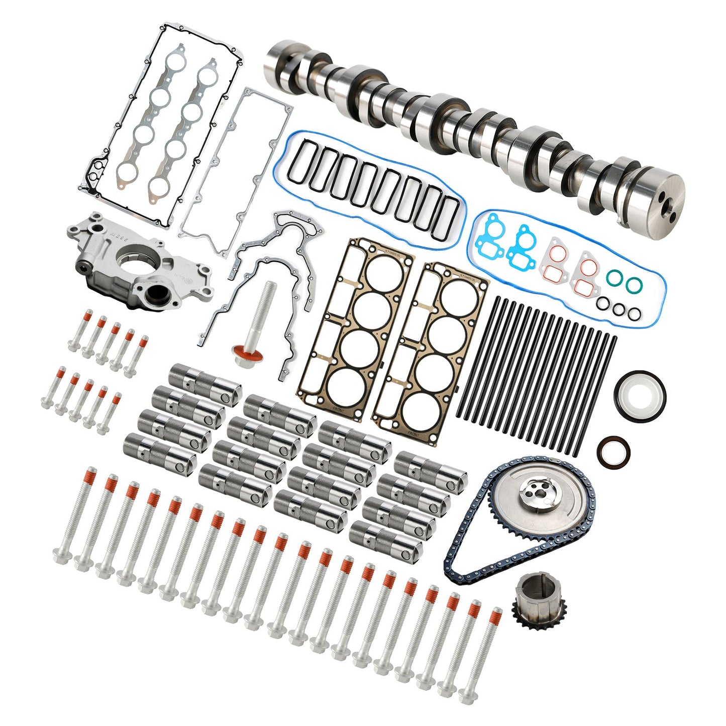 Sloppy Mechanics Stage 2 Cam Lifters Kit for LS1 4.8 5.3 5.7 6.0 6.2 LS +7.400